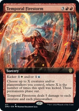 Image for Temporal Firestorm (Extended Art) (411) [Dominaria United] - Magic: The Gathering