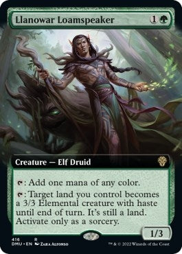 Image for Llanowar Loamspeaker (Extended Art) (416) [Dominaria United] - Magic: The Gathering