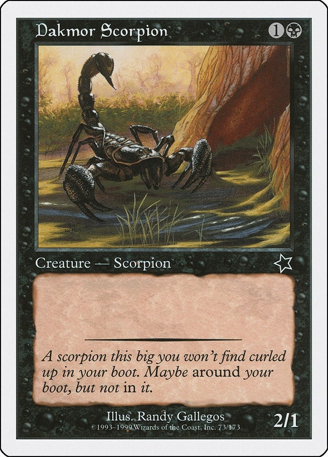 Image for Dakmor Scorpion (73) [Starter 1999] - Magic: The Gathering