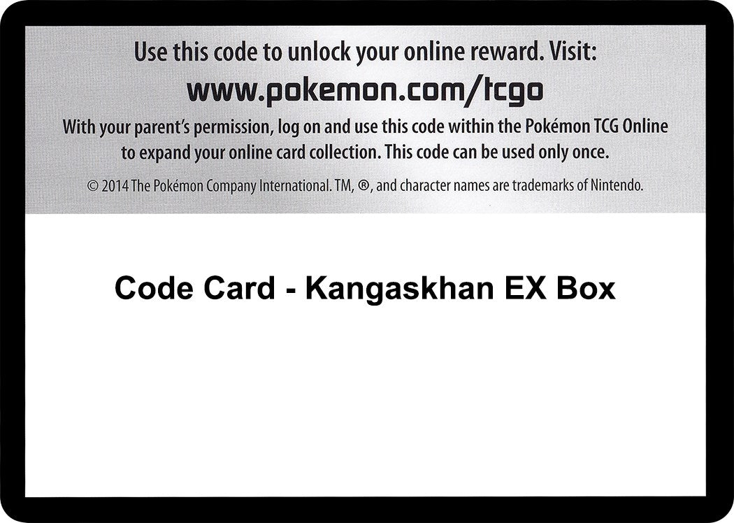 Image for Code Card - Kangaskhan EX Box [XY - Evolutions] - Pokemon