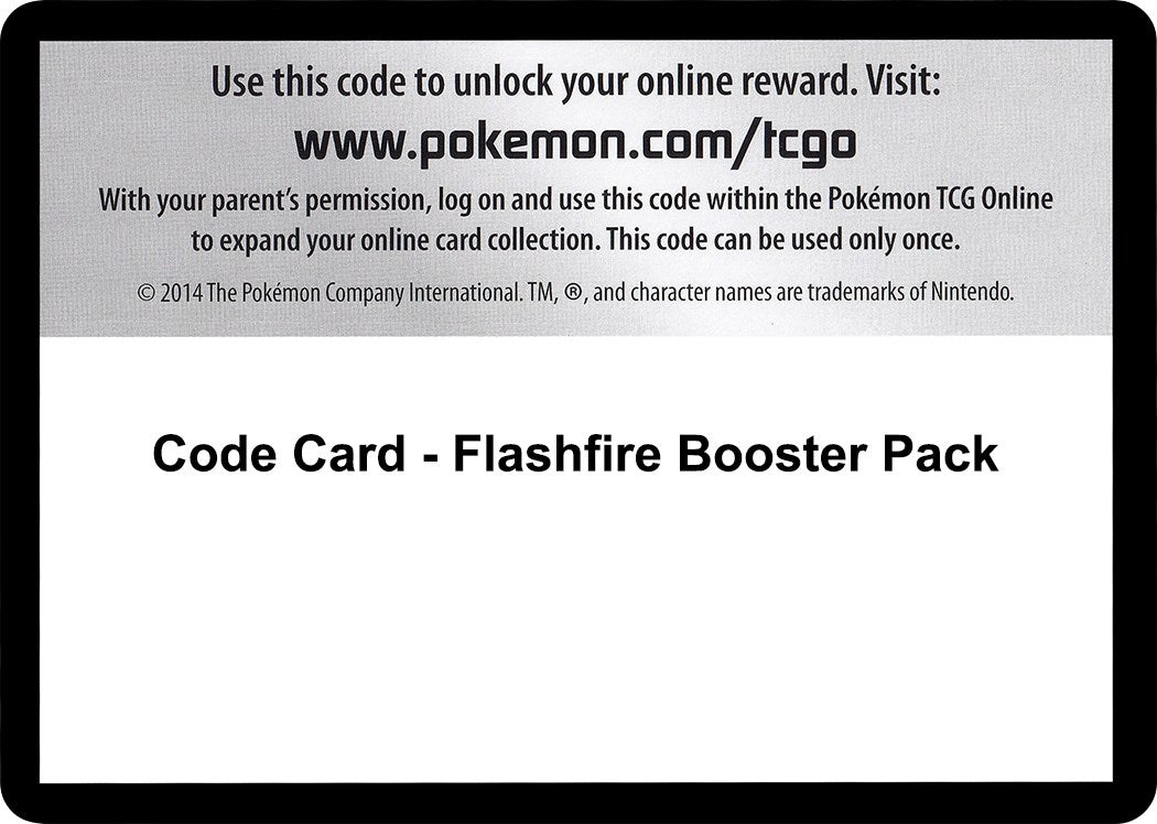 Image for Code Card - Flashfire Booster Pack [XY - Flashfire] - Pokemon