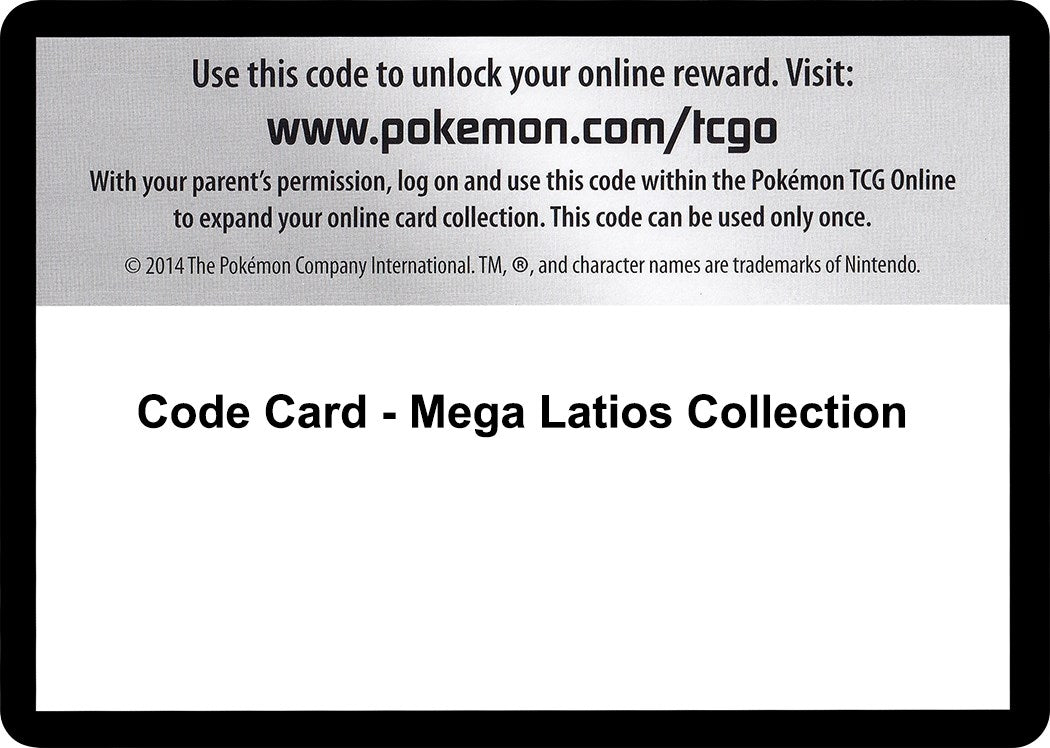 Image for Code Card - Mega Latios Collection [XY - Roaring Skies] - Pokemon
