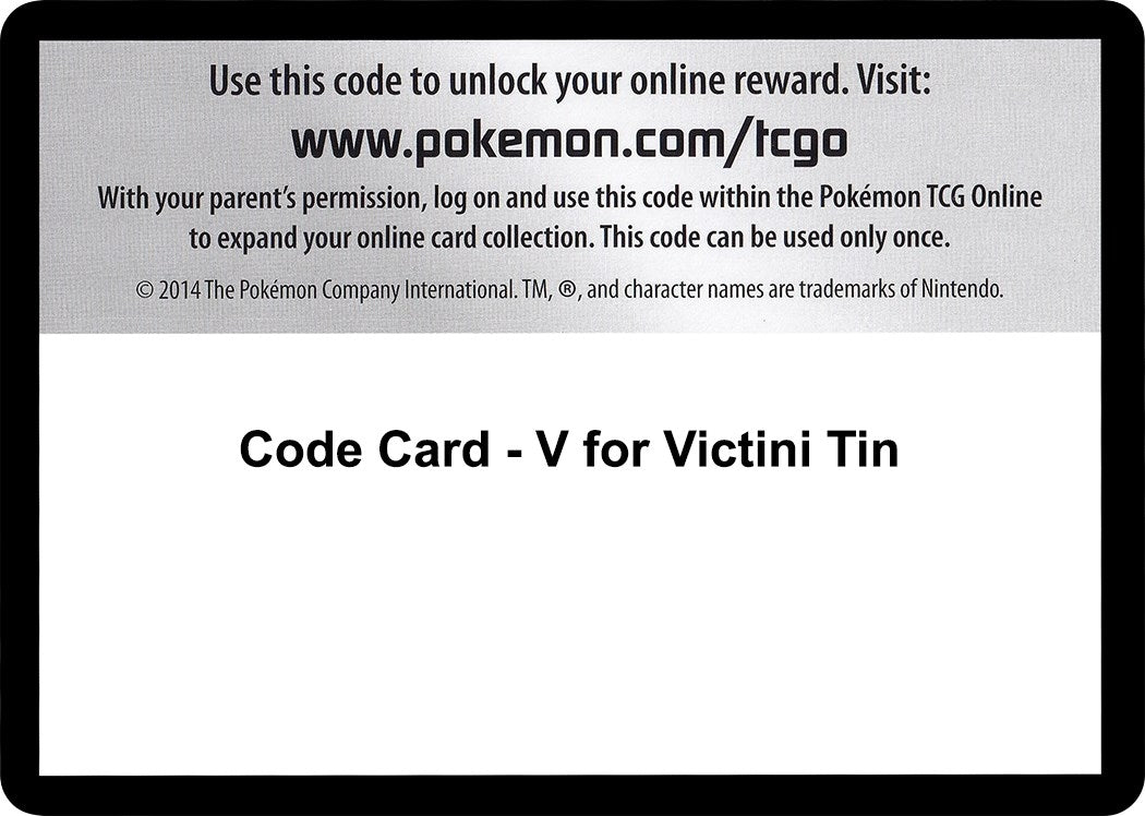 Image for Code Card - V for Victini Tin [Noble Victories] - Pokemon
