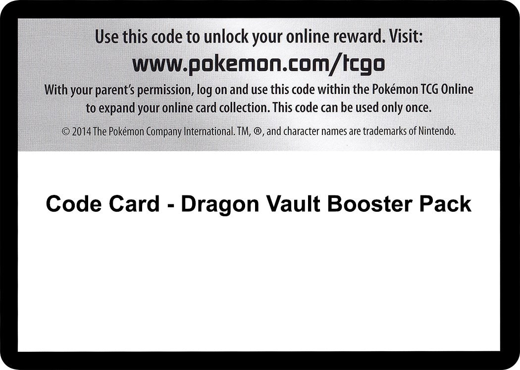 Image for Code Card - Dragon Vault Booster Pack [Dragon Vault] - Pokemon