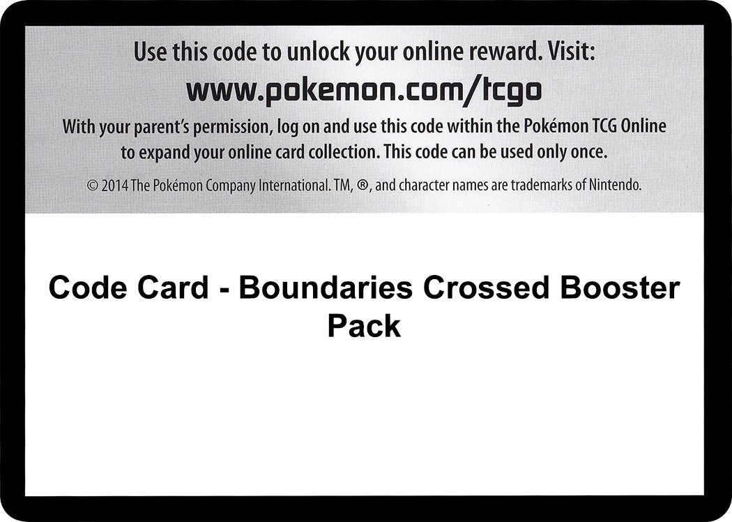 Image for Code Card - Boundaries Crossed Booster Pack [Boundaries Crossed] - Pokemon