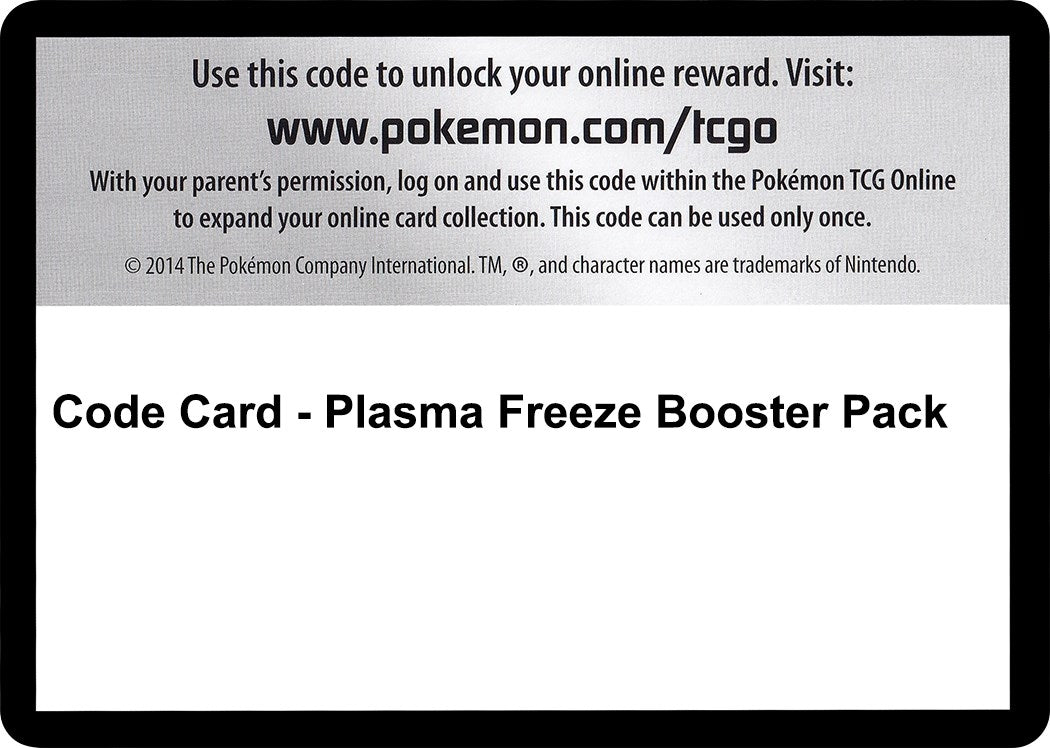 Image for Code Card - Plasma Freeze Booster Pack [Plasma Freeze] - Pokemon