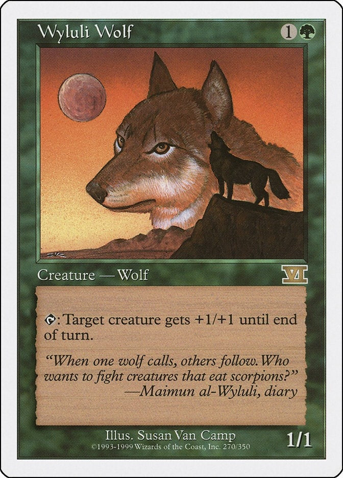 Image for Wyluli Wolf (270) [Classic Sixth Edition] - Magic: The Gathering