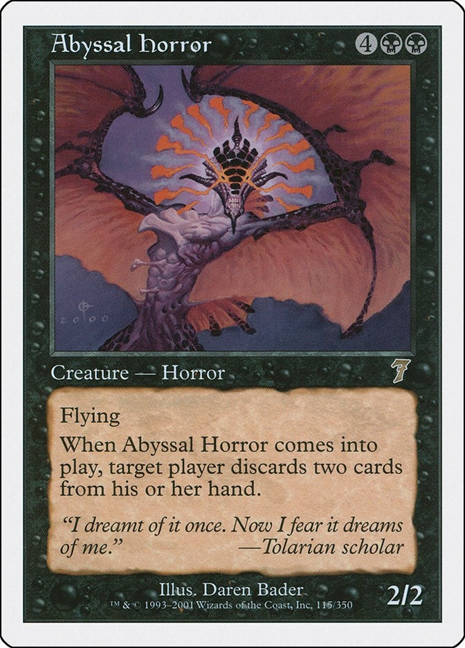 Image for Abyssal Horror (115) [7th Edition] - Magic: The Gathering