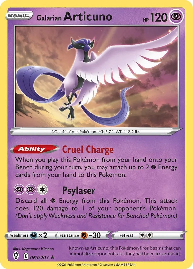 Image for Galarian Articuno (063/203) [Deck Exclusives] - Pokemon