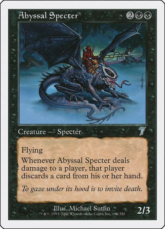 Image for Abyssal Specter (116) [7th Edition] - Magic: The Gathering