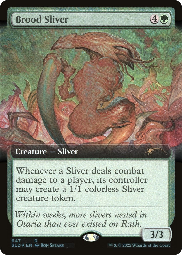 Image for Brood Sliver (Extended Art) (647) [Secret Lair Drop Series] - Magic: The Gathering