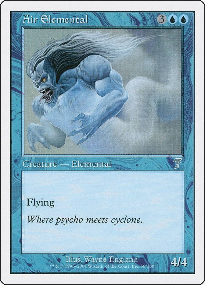 Image for Air Elemental (58) [7th Edition] - Magic: The Gathering