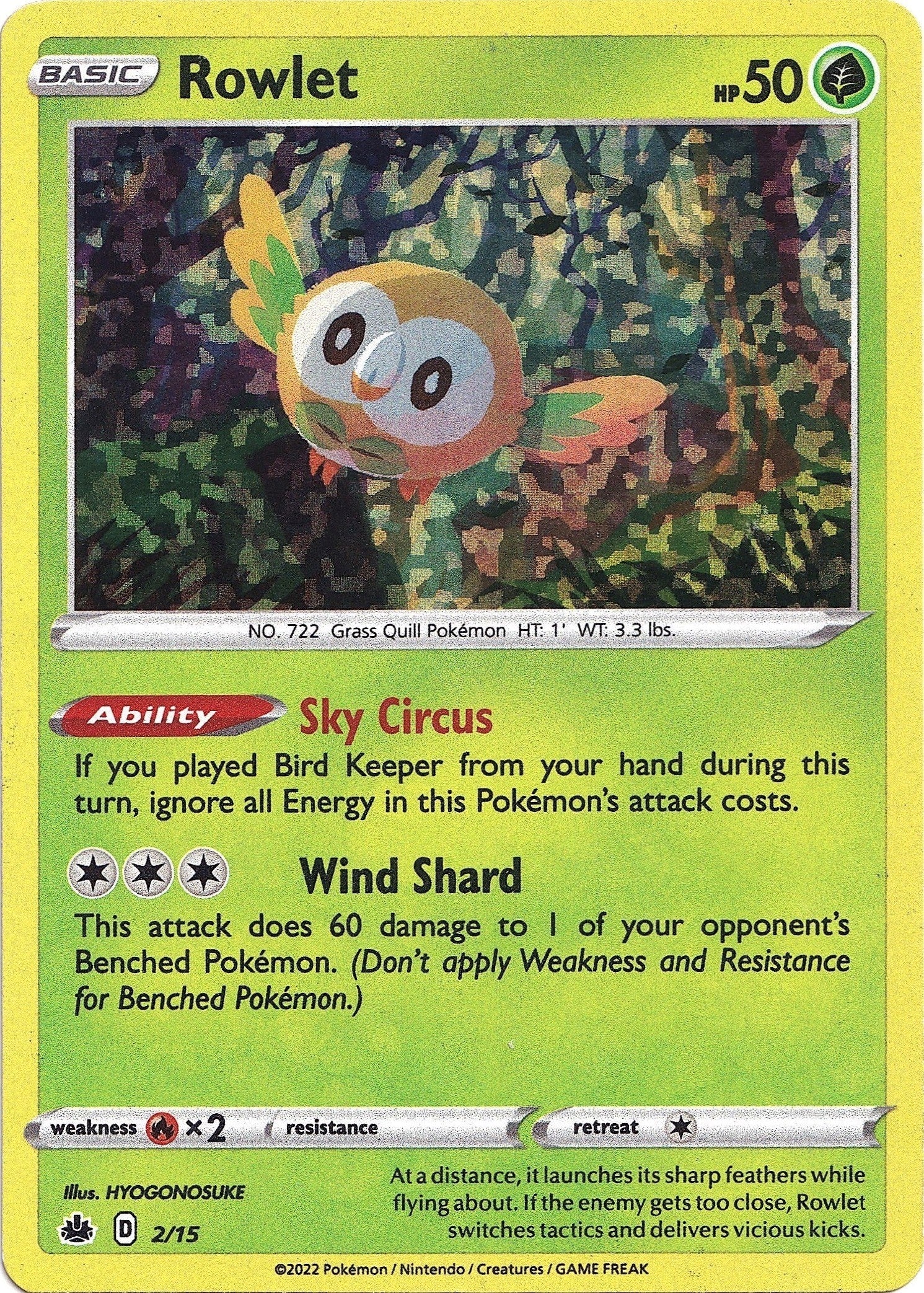 Image for Rowlet (002/015) [McDonald's Promos 2022] - Pokemon