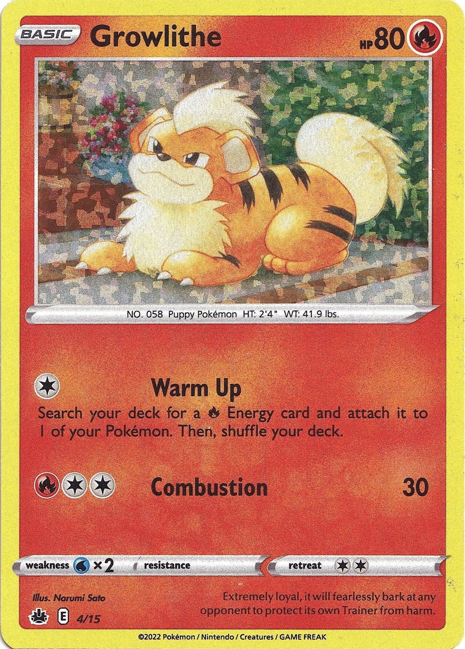 Image for Growlithe (004/015) [McDonald's Promos 2022] - Pokemon