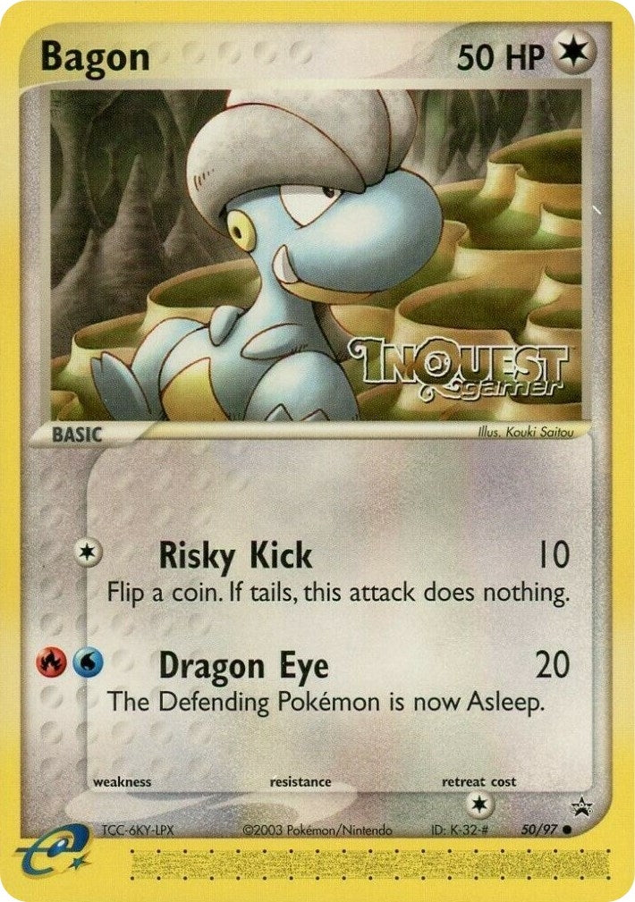 Image for Bagon - 50/97 (InQuest Gamer) (50/97) [Nintendo Promos] - Pokemon
