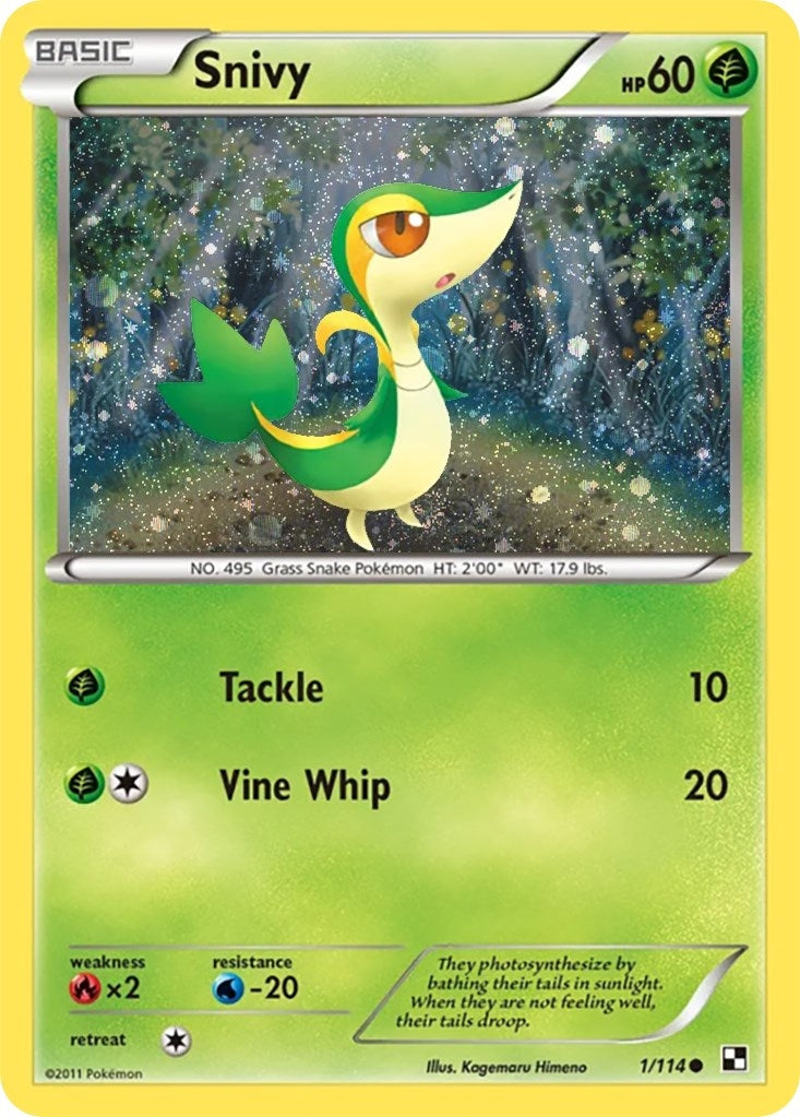 Image for Snivy - 1/114 (Cosmos Holo) (001/114) [Miscellaneous Cards & Products] - Pokemon