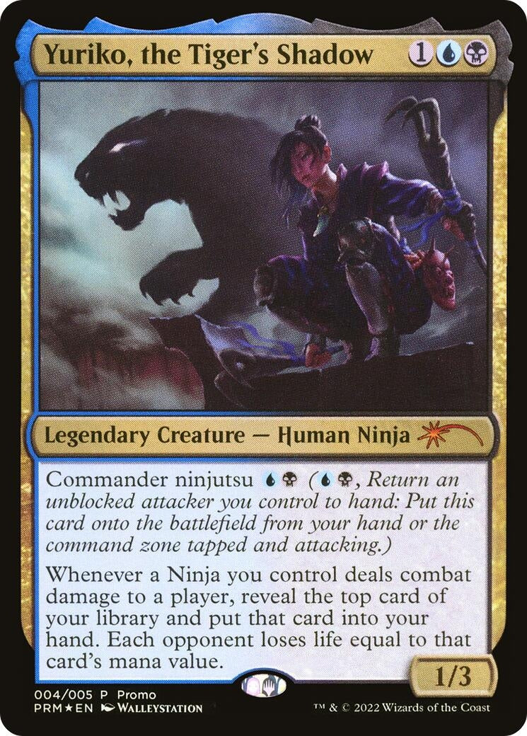 Image for Yuriko, the Tiger's Shadow (4) [Unique and Miscellaneous Promos] - Magic: The Gathering