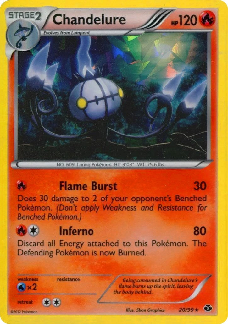 Image for Chandelure - 20/99 (Cracked Ice Holo) (020/099) [Blister Exclusives] - Pokemon