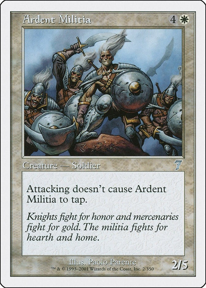 Image for Ardent Militia (2) [7th Edition] - Magic: The Gathering