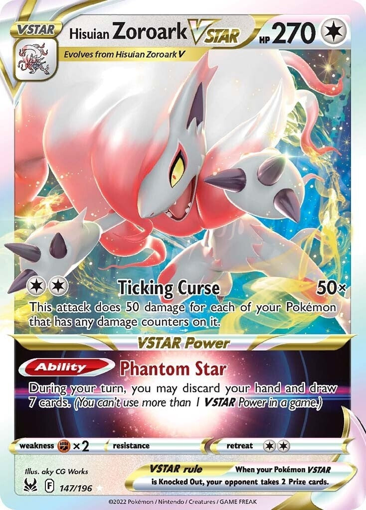 Image for Hisuian Zoroark VSTAR (147/196) [SWSH11: Lost Origin] - Pokemon
