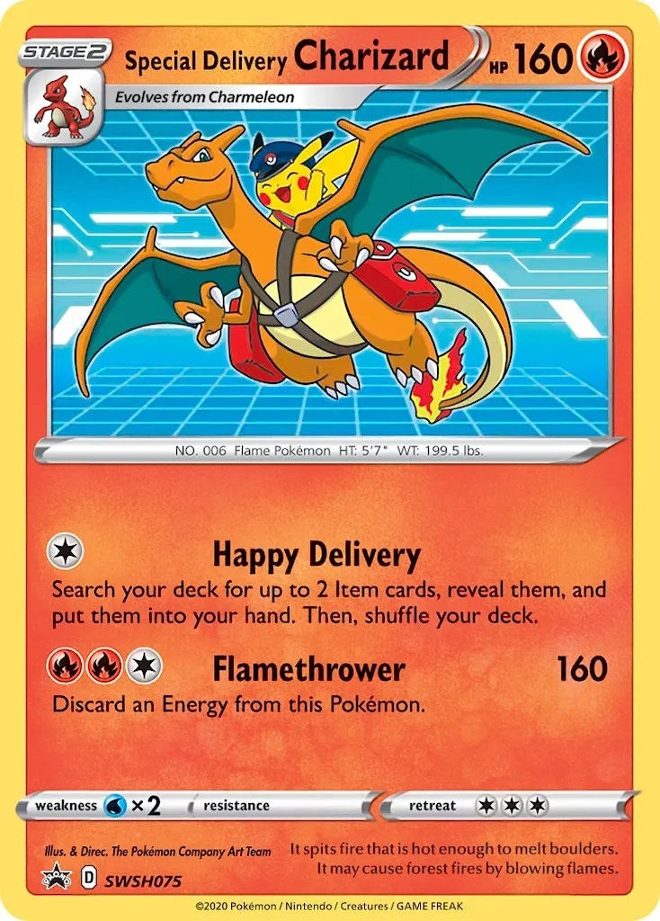 Image for Special Delivery Charizard - SWSH075 (SWSH075) [SWSH: Sword & Shield Promo Cards] - Pokemon