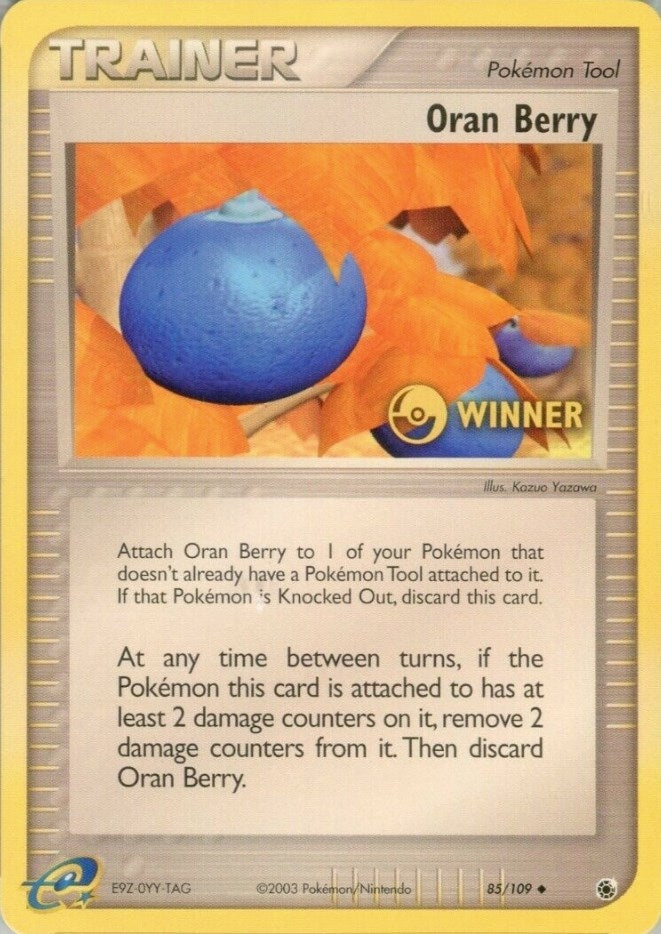 Image for Oran Berry - 85/109 [Winner] (085/109) [League & Championship Cards] - Pokemon