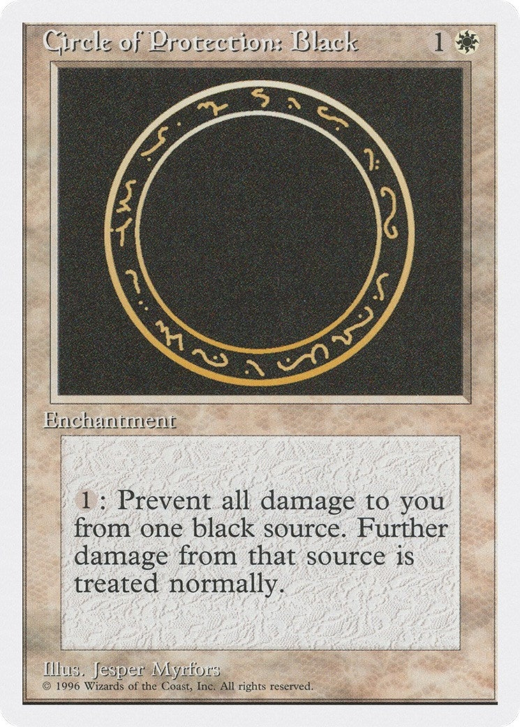 Image for Circle of Protection: Black [Introductory Two-Player Set] - Magic: The Gathering