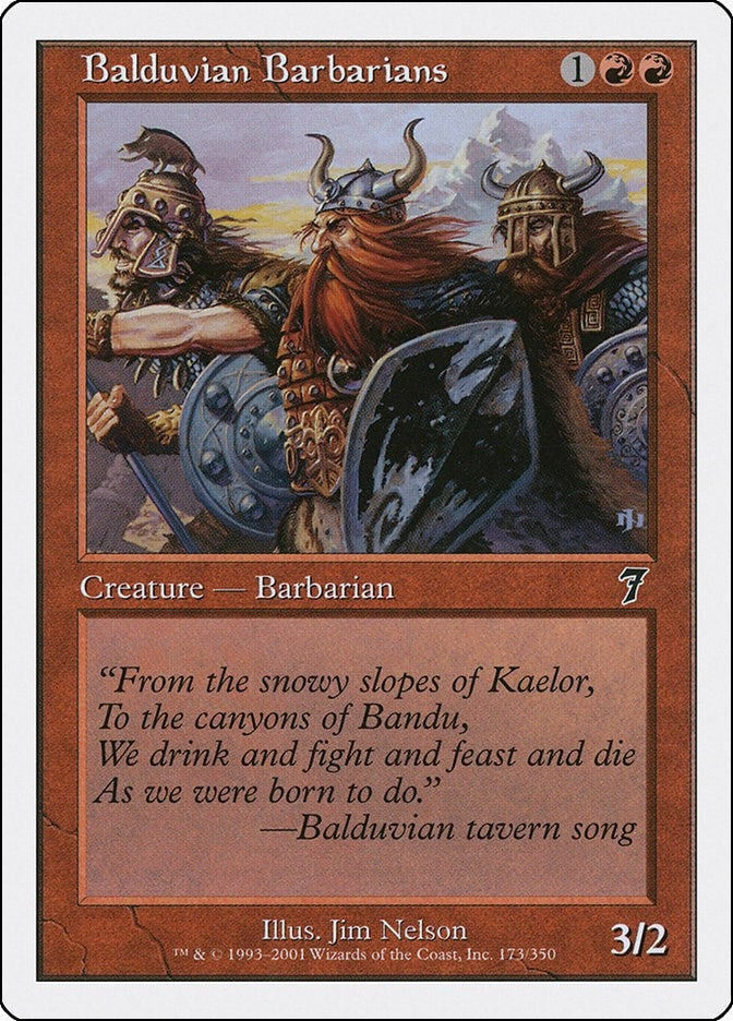 Image for Balduvian Barbarians (173) [7th Edition] - Magic: The Gathering