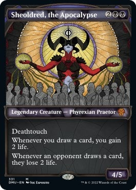 Image for Sheoldred, the Apocalypse (Textured Foil) (331) [Dominaria United] - Magic: The Gathering