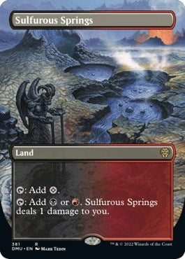 Image for Sulfurous Springs (Borderless) (381) [Dominaria United] - Magic: The Gathering