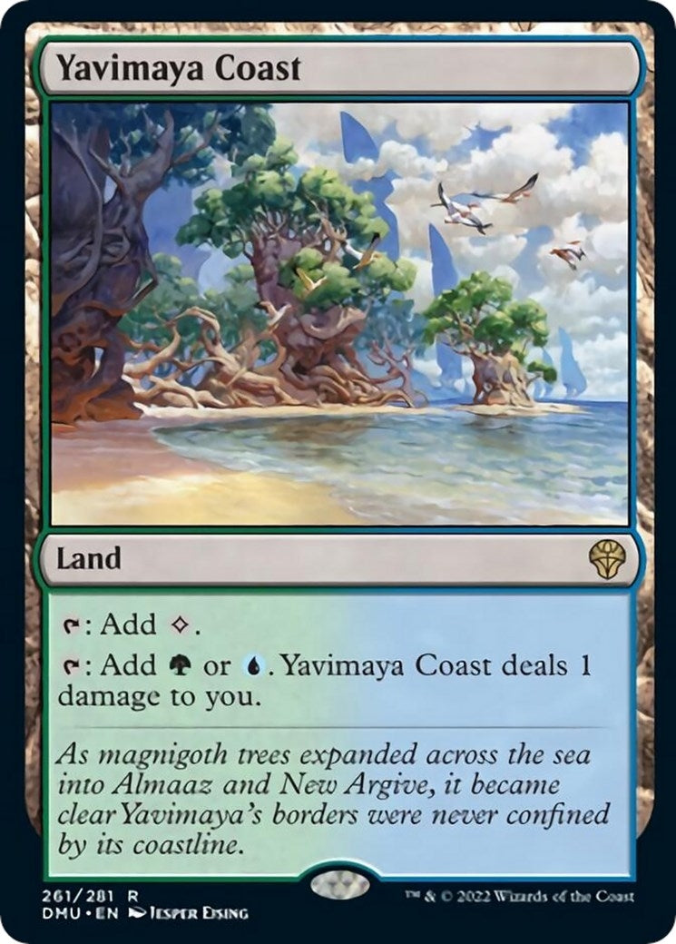 Image for Yavimaya Coast (261) [Dominaria United] - Magic: The Gathering