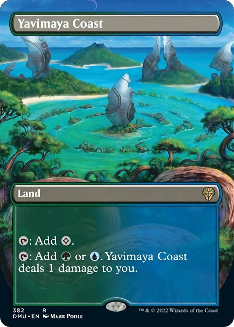 Image for Yavimaya Coast (Borderless) (382) [Dominaria United] - Magic: The Gathering