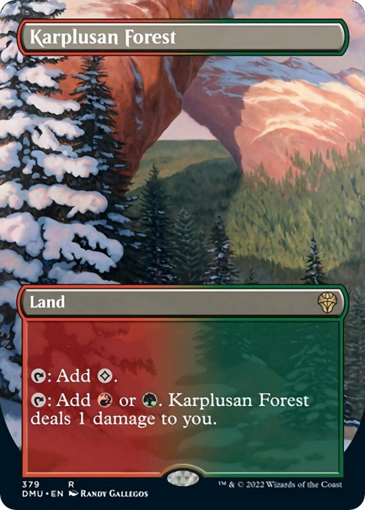 Image for Karplusan Forest (Borderless) (379) [Dominaria United] - Magic: The Gathering