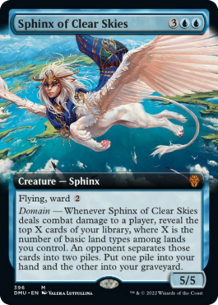 Image for Sphinx of Clear Skies (Extended Art) (396) [Dominaria United] - Magic: The Gathering