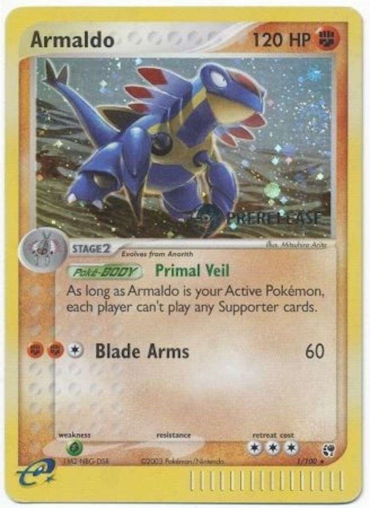 Image for Armaldo - 1/100 (Prerelease) (001/100) [Miscellaneous Cards & Products] - Pokemon