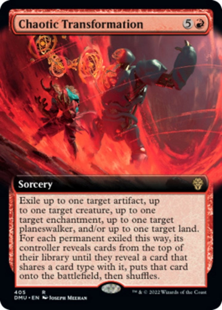 Image for Chaotic Transformation (Extended Art) (405) [Dominaria United] - Magic: The Gathering