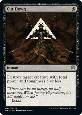 Image for Cut Down (89) [Dominaria United] - Magic: The Gathering
