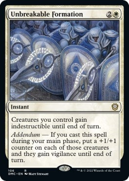 Image for Unbreakable Formation (106) [Dominaria United] - Magic: The Gathering