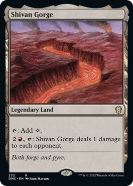 Image for Shivan Gorge (232) [Dominaria United] - Magic: The Gathering