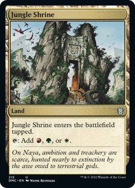 Image for Jungle Shrine (215) [Dominaria United] - Magic: The Gathering