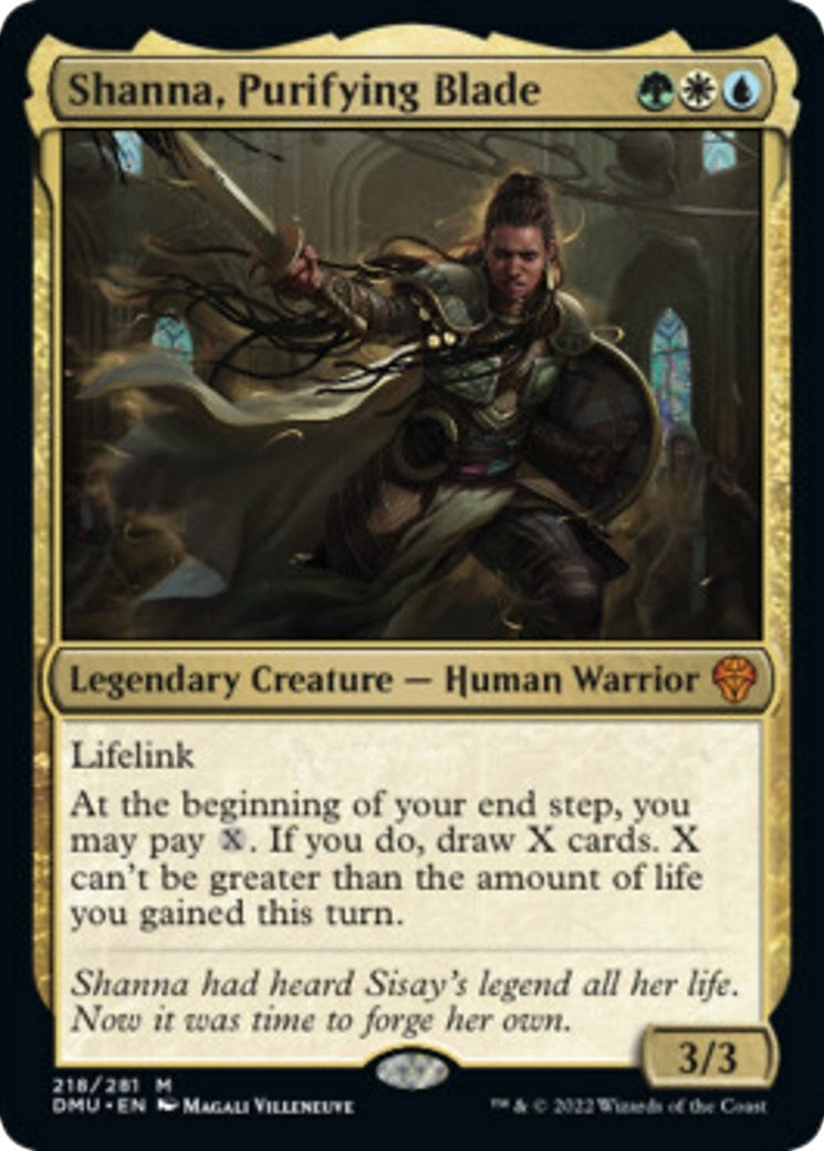 Image for Shanna, Purifying Blade (218) [Dominaria United] - Magic: The Gathering