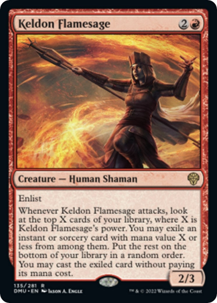 Image for Keldon Flamesage (135) [Dominaria United] - Magic: The Gathering