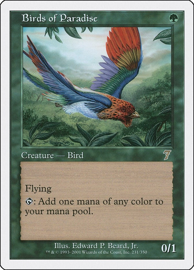 Image for Birds of Paradise (231) [7th Edition] - Magic: The Gathering