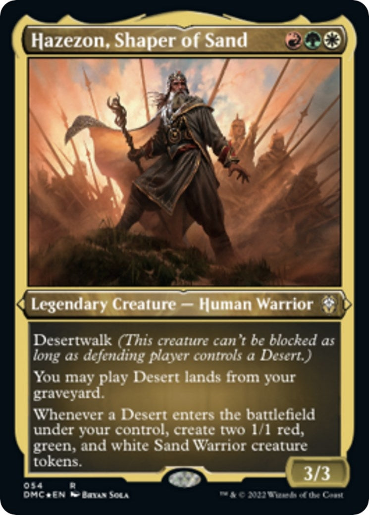Image for Hazezon, Shaper of Sand (Foil Etched) (54) [Dominaria United] - Magic: The Gathering