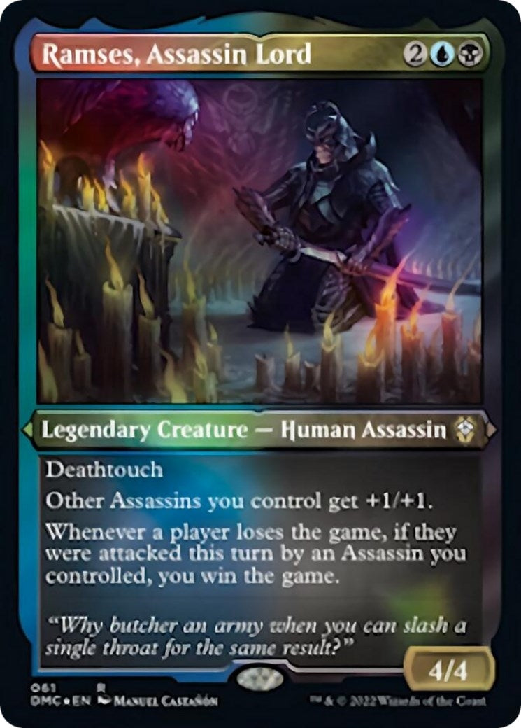 Image for Ramses, Assassin Lord (Foil Etched) (61) [Dominaria United] - Magic: The Gathering