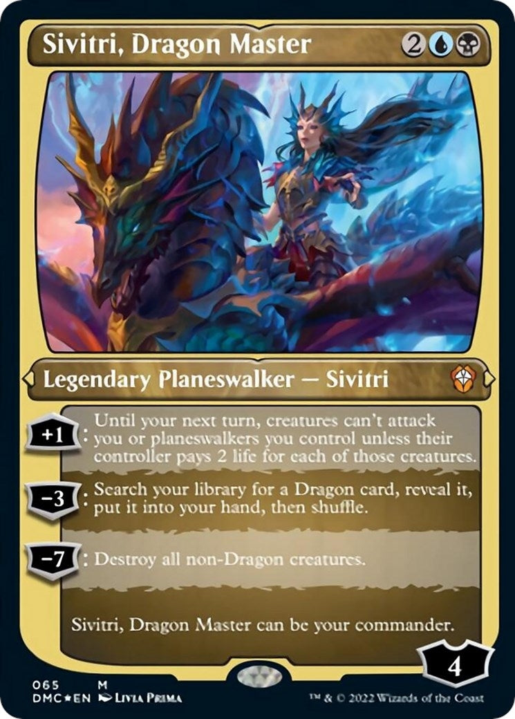Image for Sivitri, Dragon Master (Foil Etched) (65) [Dominaria United] - Magic: The Gathering