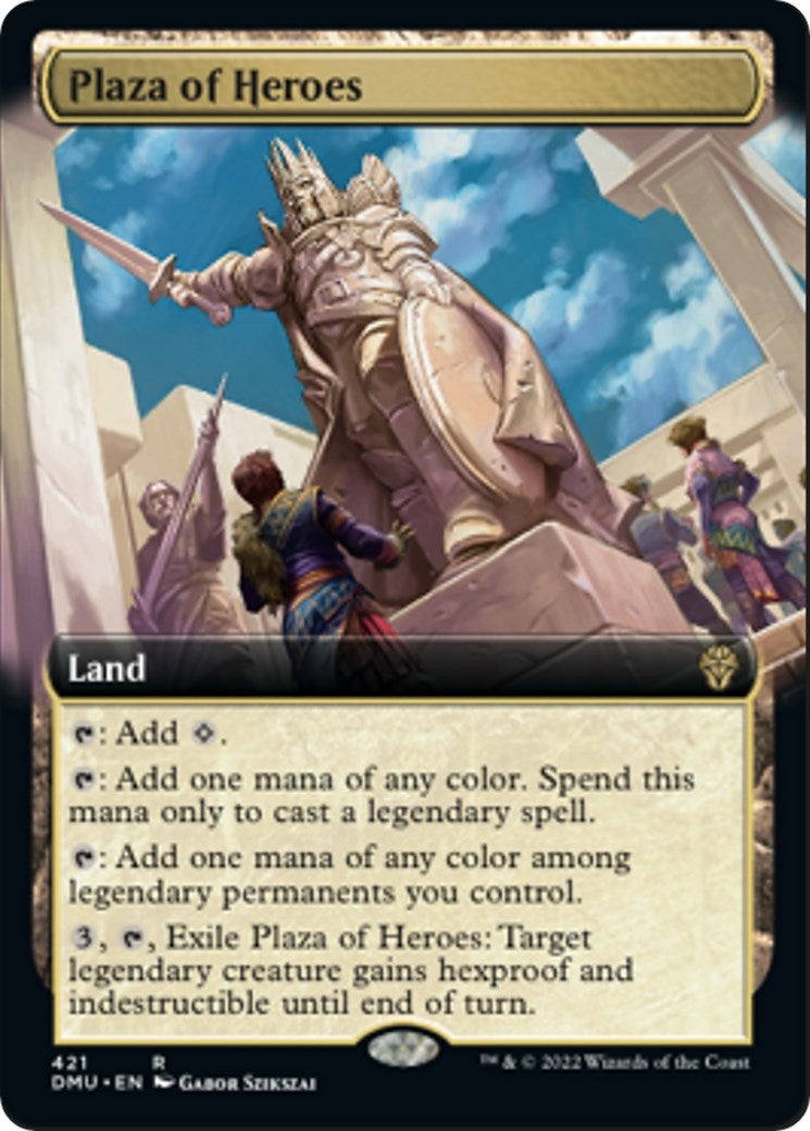 Plaza of Heroes (Extended Art) (421) [Dominaria United]