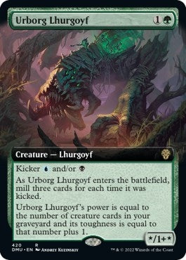 Image for Urborg Lhurgoyf (Extended Art) (420) [Dominaria United] - Magic: The Gathering