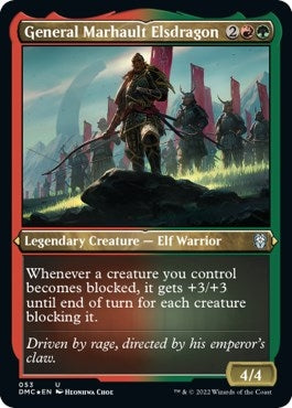 Image for General Marhault Elsdragon (Foil Etched) (53) [Dominaria United] - Magic: The Gathering