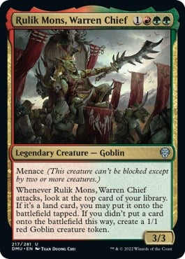 Image for Rulik Mons, Warren Chief (217) [Dominaria United] - Magic: The Gathering